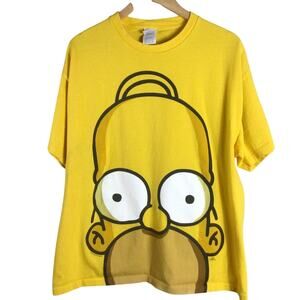 VTG The Simpsons 2006 Homer Matt Groening T Shirt Yellow XL